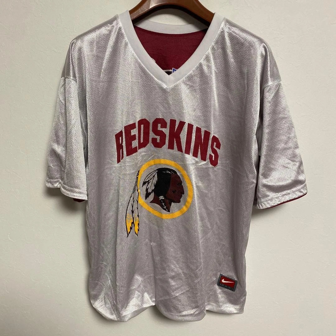 Nike REDSKINS Reversible Mesh Shirt Silver & Wine XL