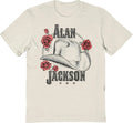 Alan Jackson Hat and Roses T-Shirt Country Music unisex ALL size shirt Image 1 of 3