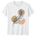 Botanical Leaf Abstract Art T-Shirt Minimalist Nature Lover Birthday Gift