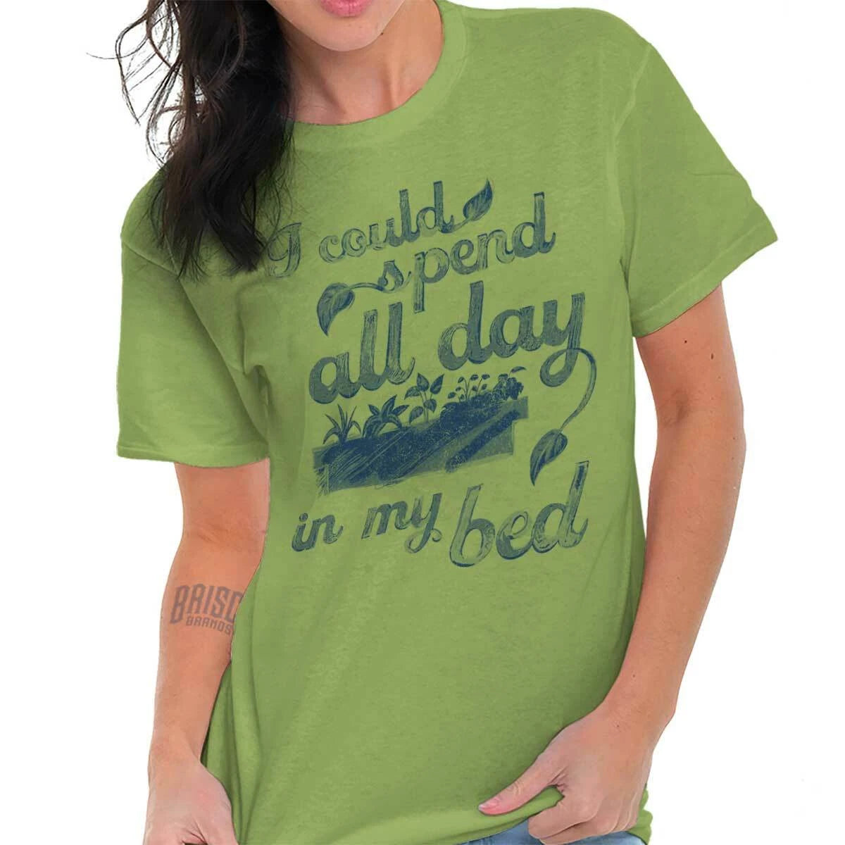 Cute Gifts For Gardeners Garden Lovers Funny Womens Graphic Crewneck T Shirt Tee Image 1 of 4
