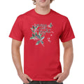 Merry and Bright Cute Christmas T-shirt Jolly Santa Clause Xmas Men's Tee