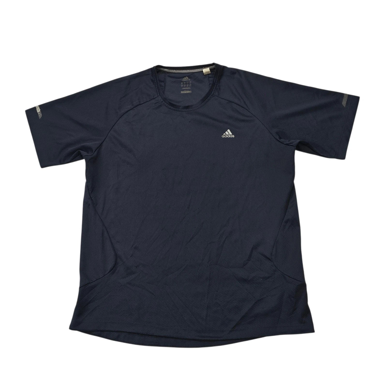 Adidas Men's Navy Climalite Logo Athletic T-Shirt Size M - Performance