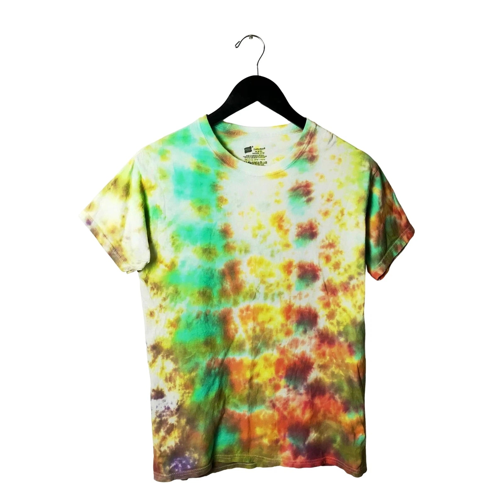 Hanes ComfortSoft Tie Dye T Shirt Adult Medium Festival Tee Trendy Short Sleeve