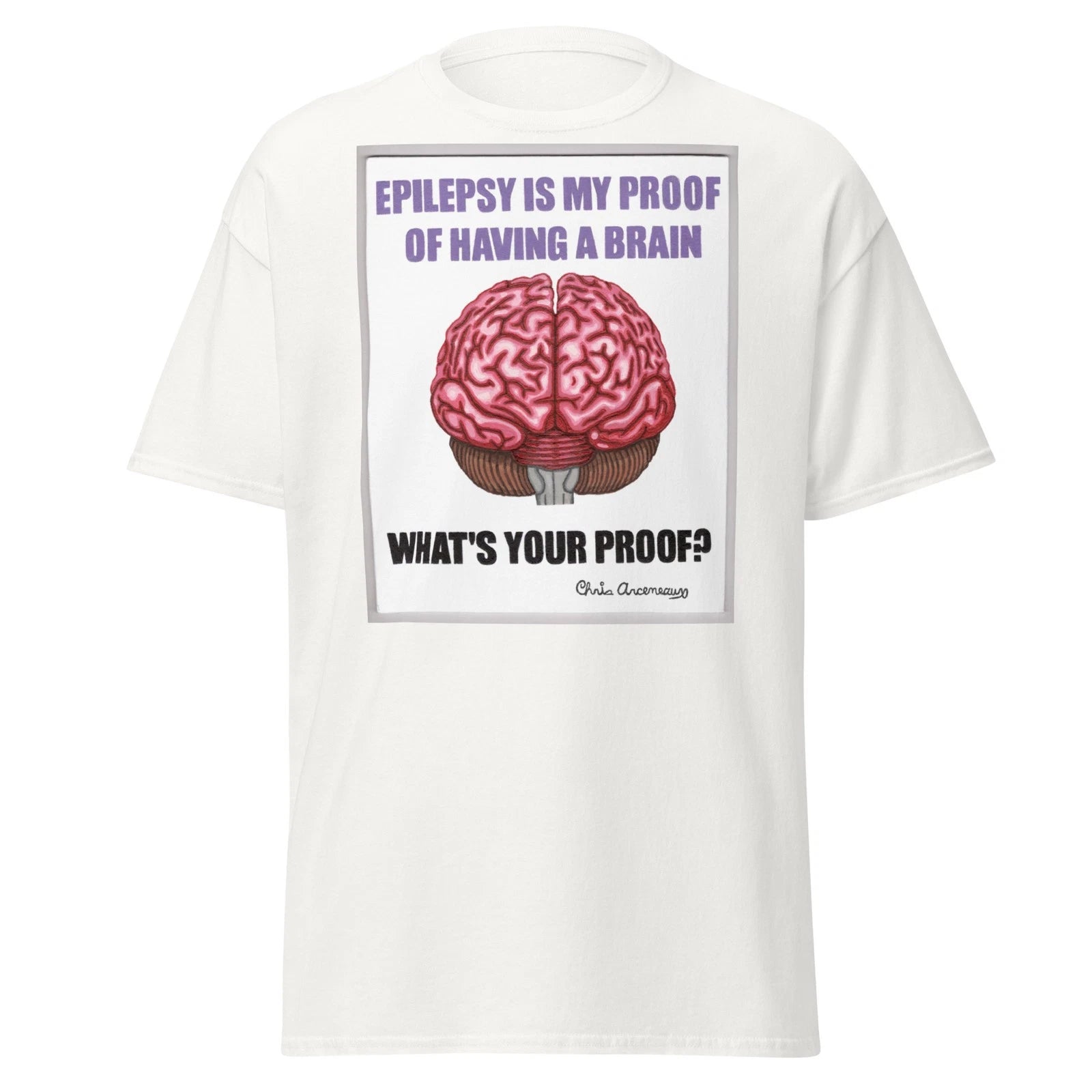 WHAT'S YOUR PROOF   Full Canvas  Unisex classic tee
