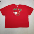 Feelin Jolly Christmas Marshmallow Hot Cocoa Graphic T-Shirt Men's Size XXL Red Image 1 of 4