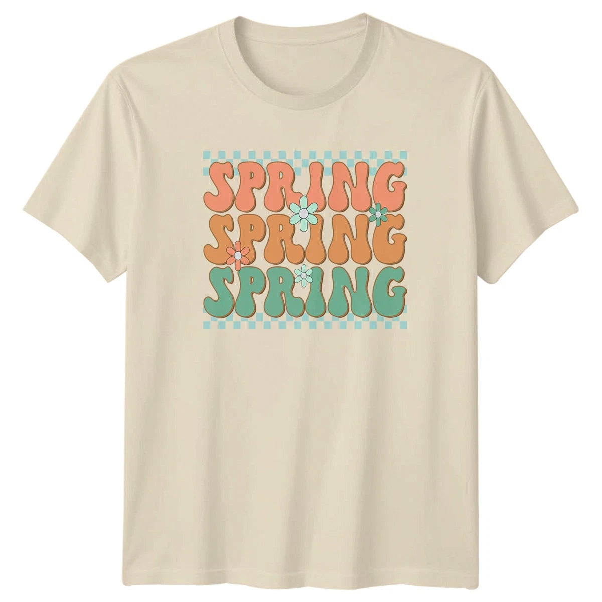 Spring Spring Spring T-Shirt Groovy Retro Aesthetic Seasons Easter Gift For Him