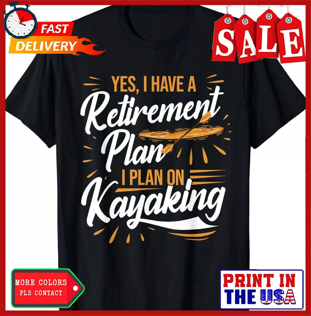 Kayaking - Retirement Plan - Kayak Retired Kayaker Gift Unisex T-Shirt