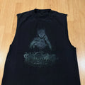 Timeless Art Tattoo Shop Black Graphic Cut Off Shirt Sz Medium 2000s Grunge Y2k