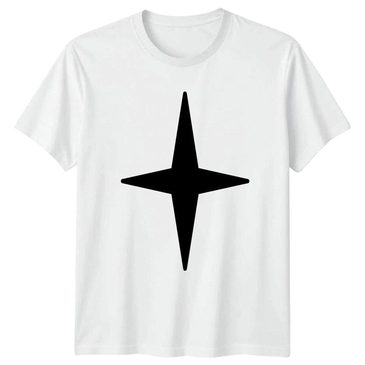 Geometric Compass Star Minimalist T-Shirt Star Symbol Geometric Birthday Gift