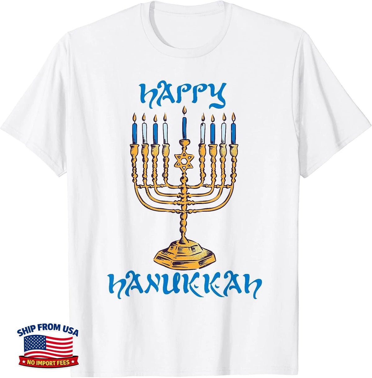 Happy Hanukkah Menorah Candles Family Love Women Mens Kids Tee C0
