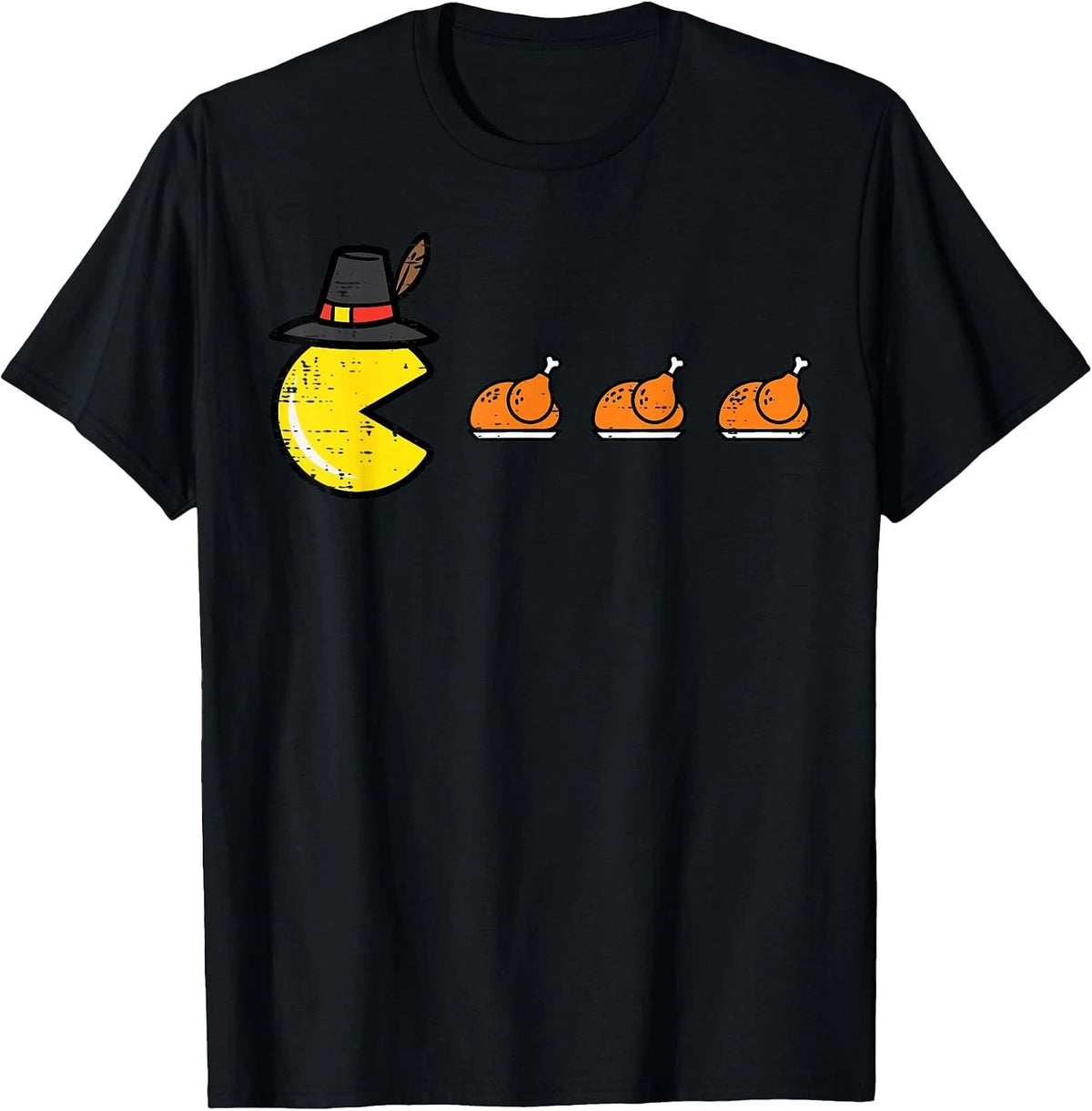 Thanksgiving Video Game Eating Turkey Gamer Men Women Kids T-Shirt Image 1 of 3