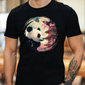 Mens Butterfly and Panda Cotton T-Shirt Size XS to 5XL