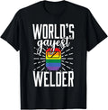 Gay Welder LGBT Pride Funny Saying Welding Gift T-shirt
