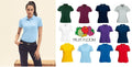 Polo Shirt Fruit of the Loom Women's Lady fit 65/35 All Colours (XS-2XL)