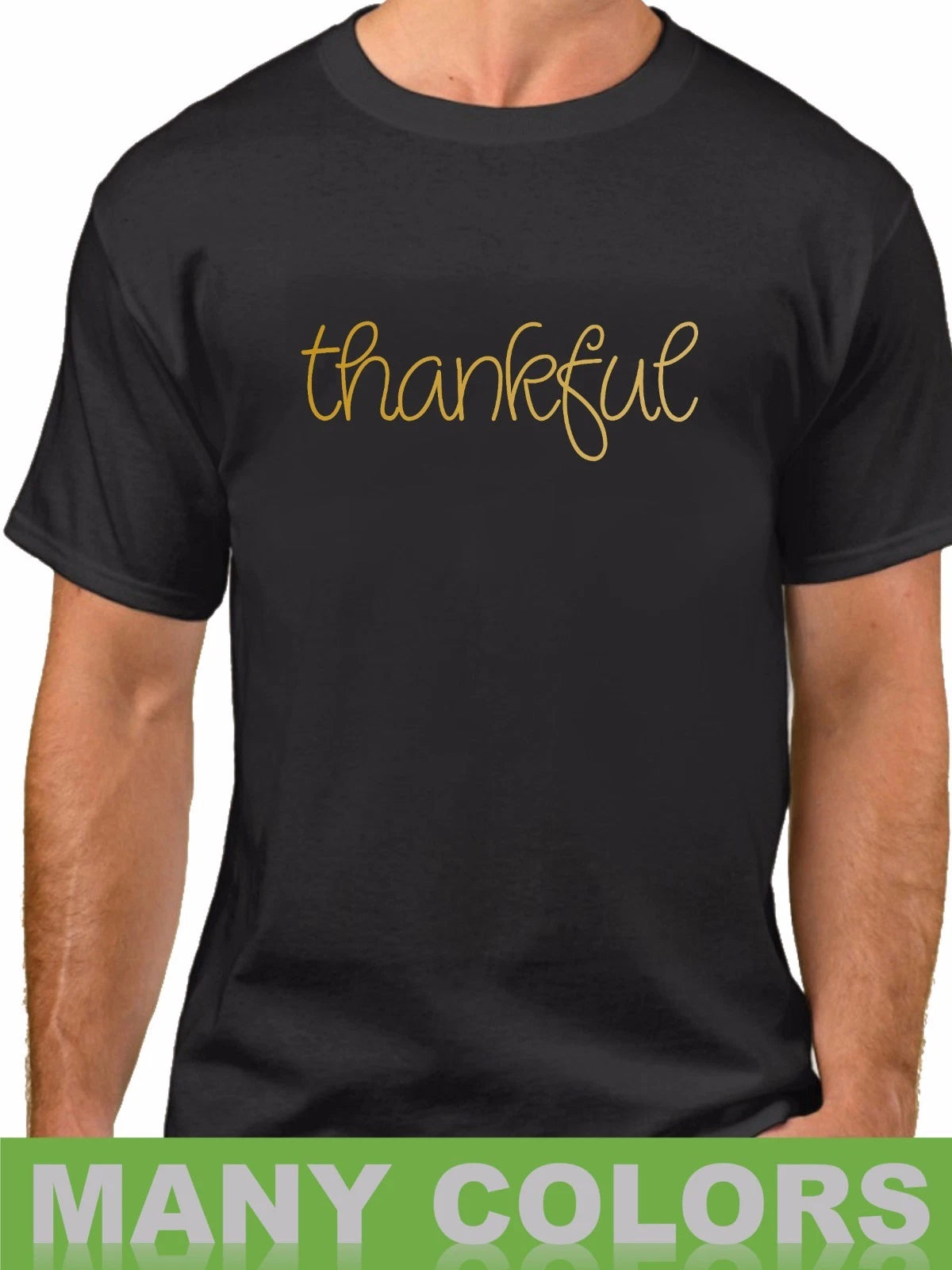 Thankful Grateful Blessed Tee Shirt Thanksgiving Holiday Top Fall Outfit Gift