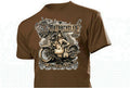 T-Shirt Old Motorcycles Hot Babes & Cold Beer Rockabilly Vintage Biker Nose Art