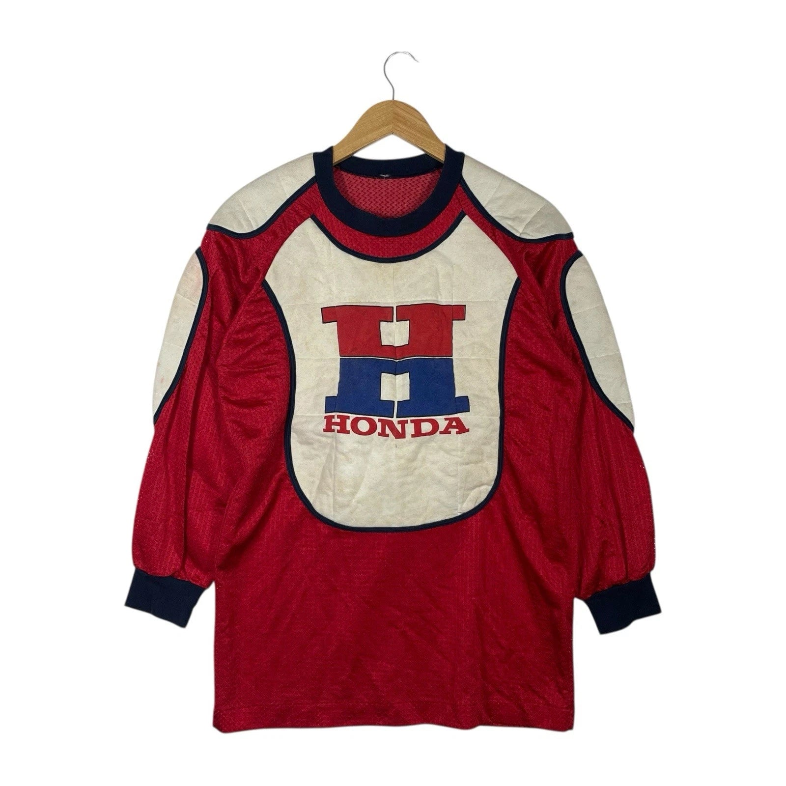 Vintage 80s/90s Honda Racing Motocross Mesh Jersey Japan Motorcycle