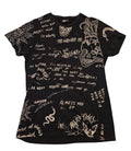 Narrow United 1968 Graffiti Tattoo Style Graphic T-Shirt Men’s M Black All Over