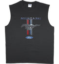 Men's sleeveless t-shirt Ford Mustang pony tri bar design muscle tee tank top