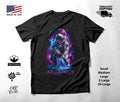 Aquarius Astronaut Pouring Stars Zodiac T-Shirt Black Unisex