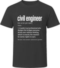 Civil Engineer Definition Funny Engineering Gift T Shirt Image 1 of 4