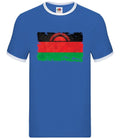 Malawi Grunge Style Flag - Men Contrast - Malawian Africa Country Travel