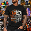 Laconia 2026 Motorcycle Week Shirt 103rd Weirs Beach NH Biker Tee No Harley