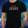 Mens Team Jesus Motif Cotton T-Shirt Size XS to 5XL