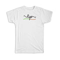 Gift T-Shirt : Niger Flag Colors Travel Expat Country Minimalist Lettering