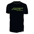 RST Race Department Logo T-Shirt Black/Fluo-Green Sports Urban Casual Men's T...
