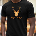 Mens Bass Beautiful Bavarian Deer Motif Cotton T-Shirt Size XS to 5XL