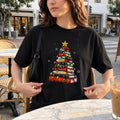 Funny Book Christmas Tree Book Lover Teacher Librarian T-Shirt