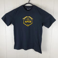 AFCS Shirt Men Extra Large Black Crew Neck Short Sleeve Graphic Stretch Pullover