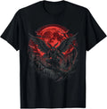 Mothman Full Moon Cryptid Halloween Moth Man Vintage T-Shirt Image 1 of 2