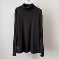 VTG Polo Ralph Lauren M Black Turtleneck Capsule Dark Academia Pony Logo Shirt Image 1 of 4