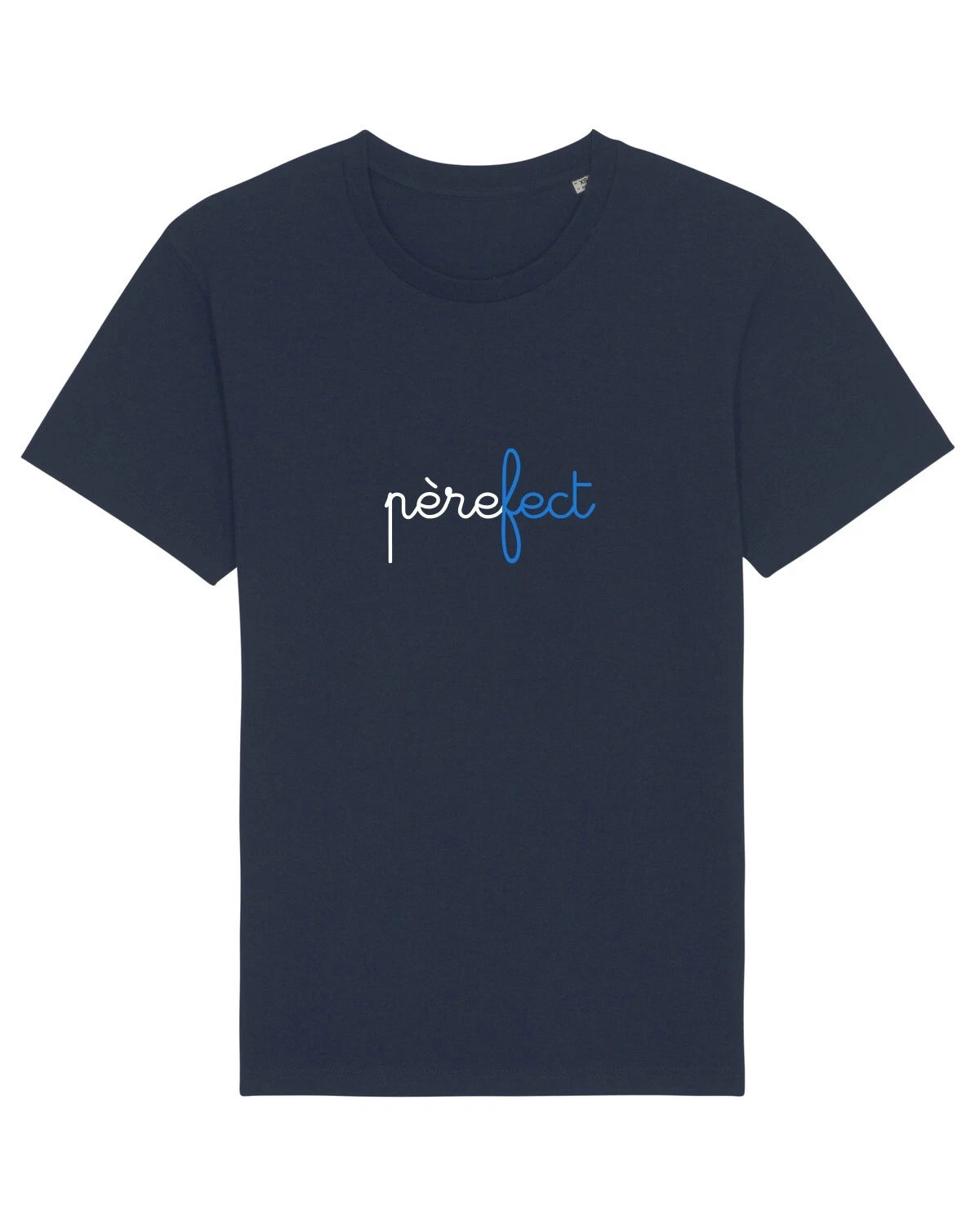 Mens Short Sleeve Father (Fect) T-Shirt 3 Colour Navy Blue