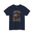 Freedom in Every Stride, Graphic Tee for Horse Lovers, Independence Day