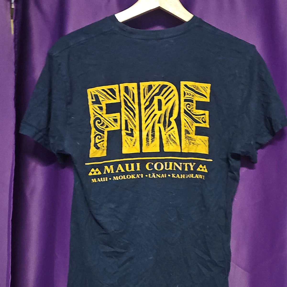 Next Level Apparel Maui County Firefighter Recruit Graphic T-Shirt Black M