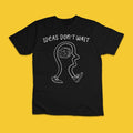Ideas Don’t Wait Creative Mind Brain Walking Graphic T-Shirt