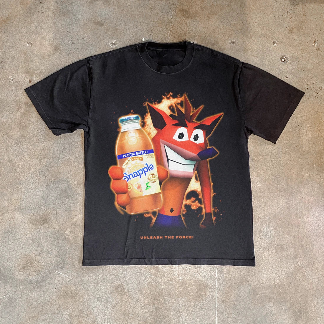90S Nostalgia Crash Bandicoot X Snapple Tee S-5XL