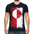 Greenland Grunge Flag Mens T-Shirt Kalaallit Nunaat Greenlandic Grønland