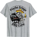 Pinche Gringo BBQ Crew Skeleton Pig Grilling Beer (on Back) Unisex T-Shirt