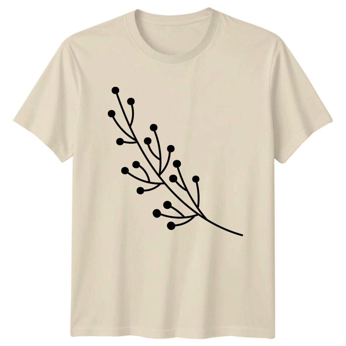 T-Shirt Minimalist Berry Plant Botanical Nature Birthday Gift For Him And Her