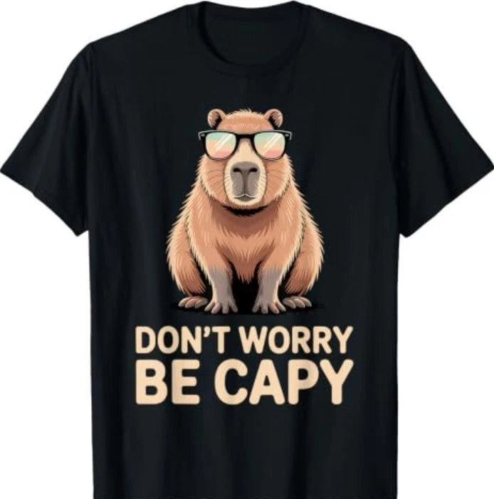Funny Capybara Design Adults Capybara Lover T-Shirt Image 1 of 2