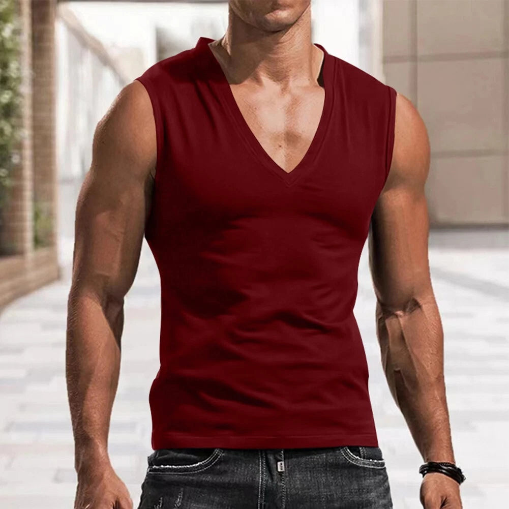 Leisure T-Shirts Mens Jogger Pullover Running Sleeveless Sports Summer
