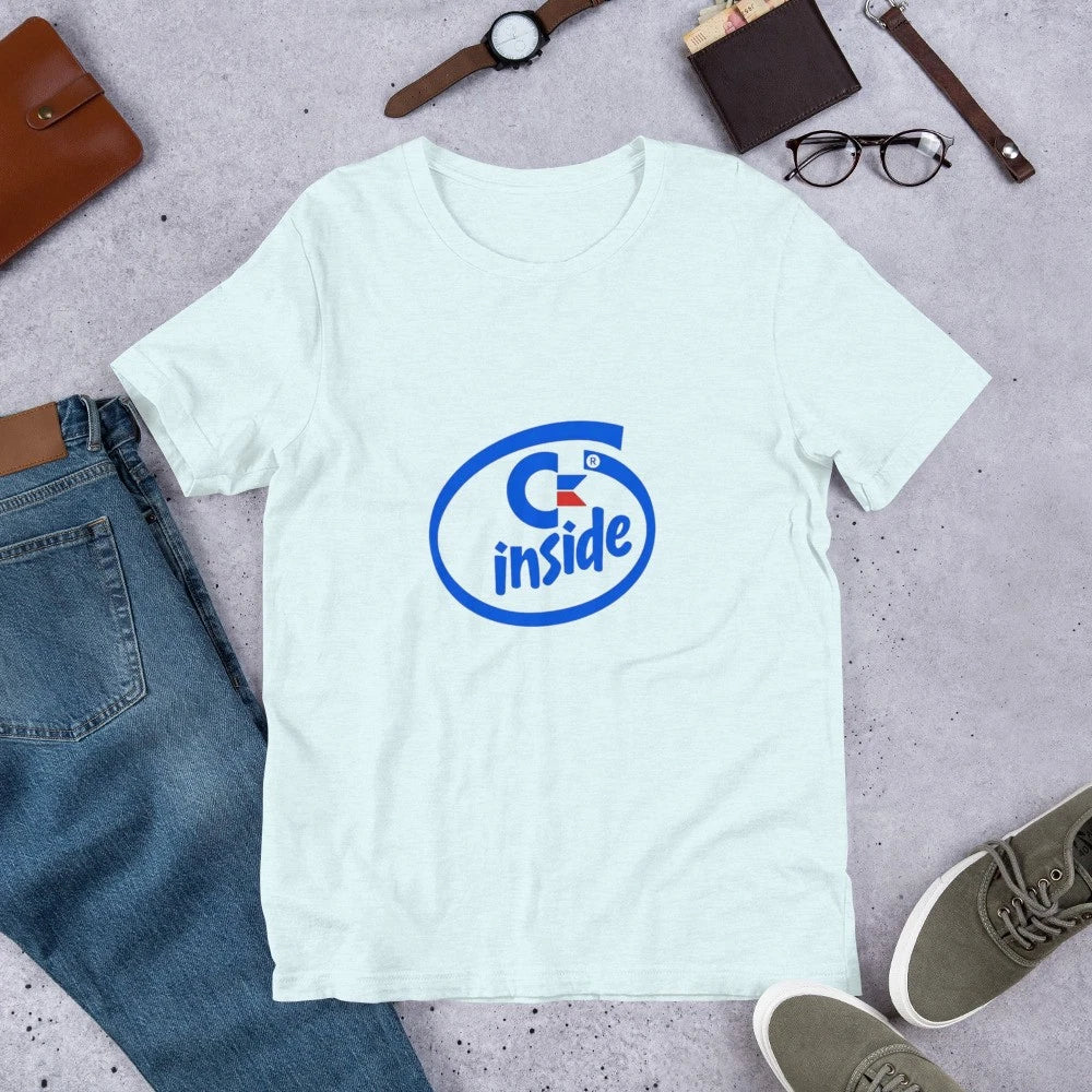 Commodore Inside Parody T-Shirt 90s Tech Nostalgia Graphic Shirt S to 3XL