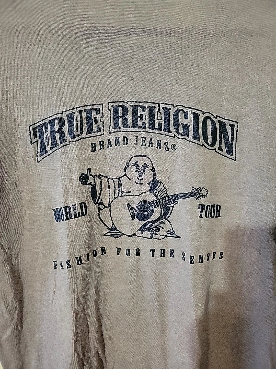 True Religion Fashion For The Senses World Tour Gray Tshirt Size Small Runs Big