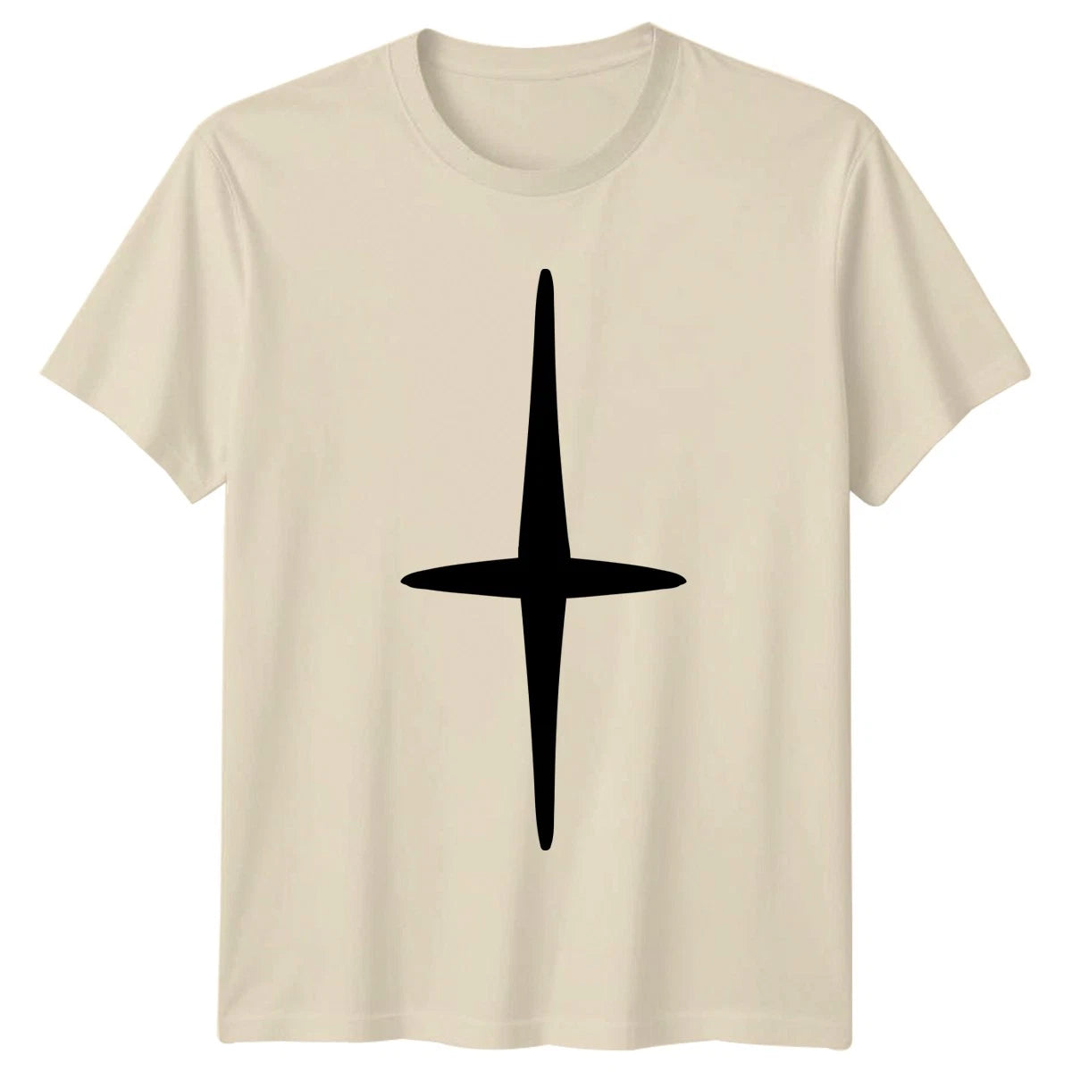 Abstract Cross Minimalist Design T-Shirt Birthday Gift For Him And Her