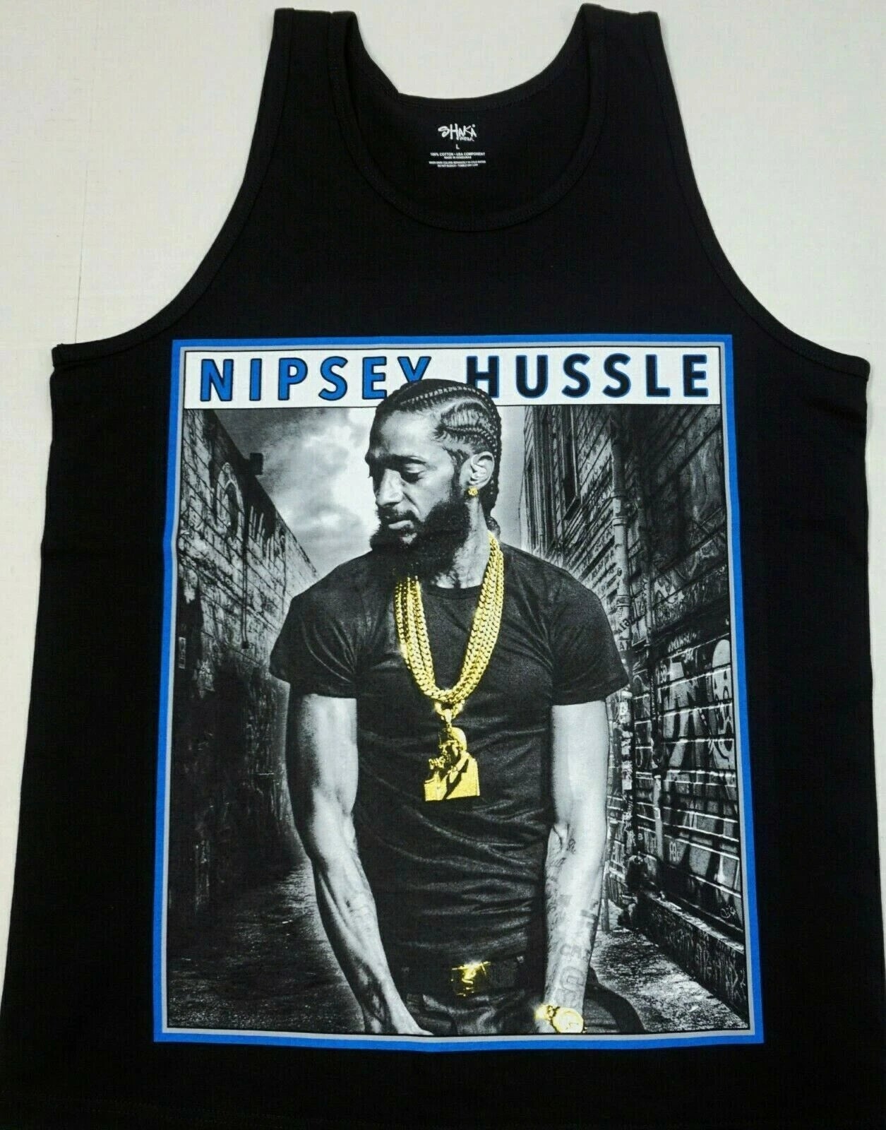 NIPSEY HUSSLE Tank Top T-shirt Crenshaw Urban Hip Hop Rap HU$$LE Men's Vest New