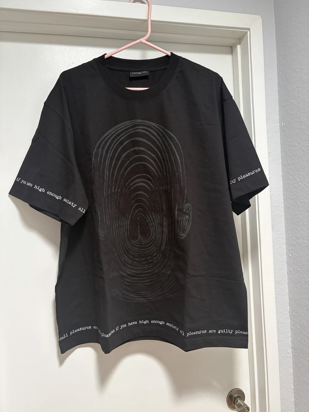 Brand New Sample Pleasures Anxiety Tshirt. Size Large